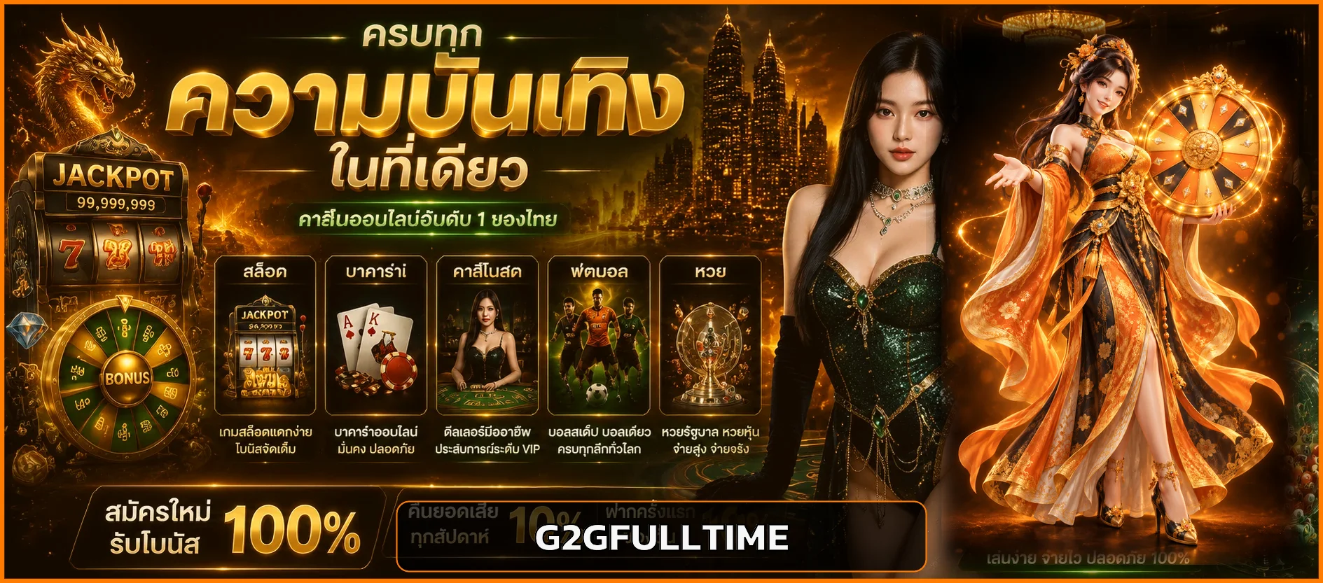 เกมสล็อตเว็บตรง G2GFULLTIME และตัวละครแฟนตาซี